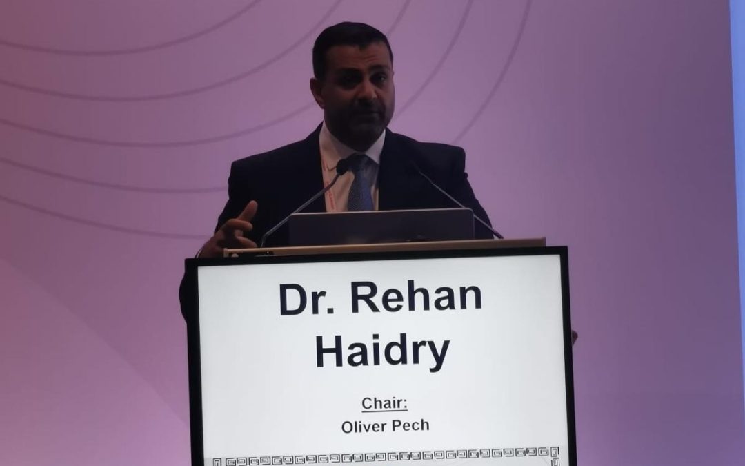 Dr Rehan Haidry speaks at the European Foregut Society Annual Meeting in Athens, Greece